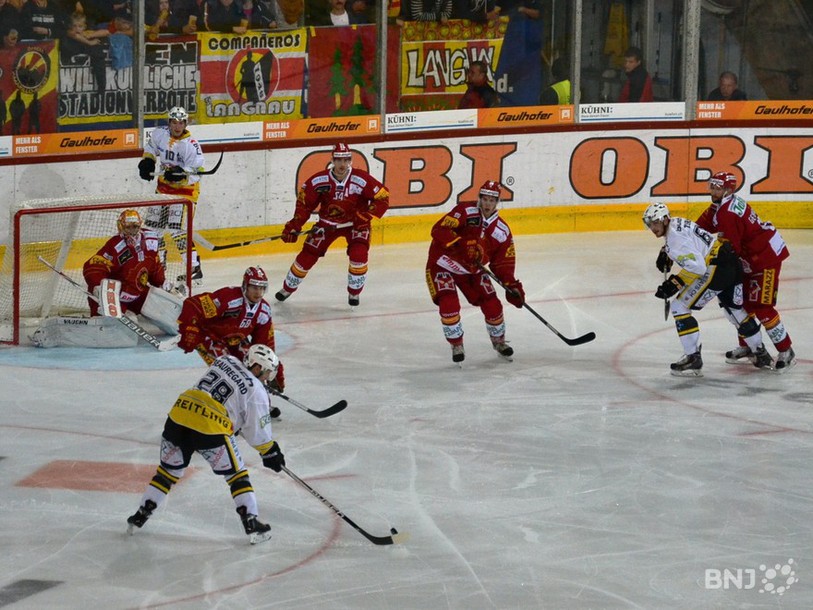 Thomas Beauregard et le HC Ajoie se sont cassés les dents sur la défense de Langnau
