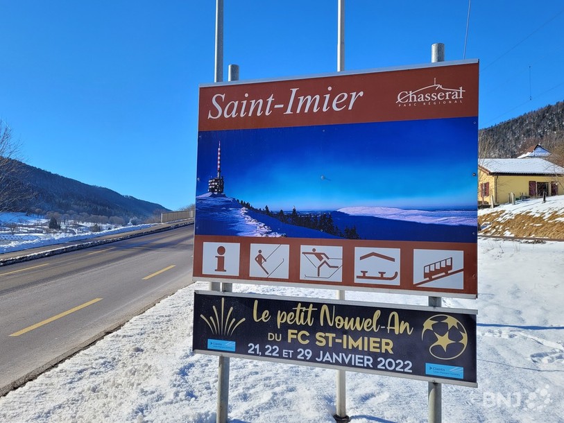 L'entrée de St-Imier depuis Villeret.
