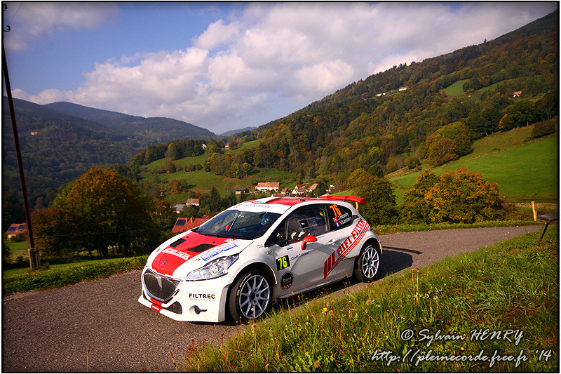 Jonathan Hirschi a couru son premier rallye ce week-end en Alsace (ldd)