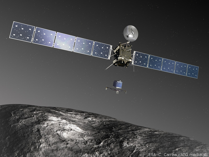 Le robot Philea a été largué par la sonde européenne Rosetta.