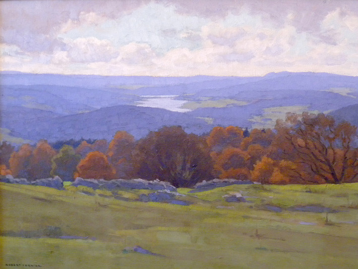 Le Doubs, représenté par le peintre franc-comtois Robert Fernier.