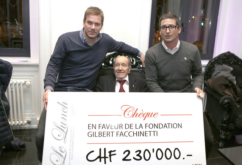 En 2014, les organisateurs du Lunch avaient pu remettre en chèque de 230'000 francs à la Fondation Gilbert Facchinetti.