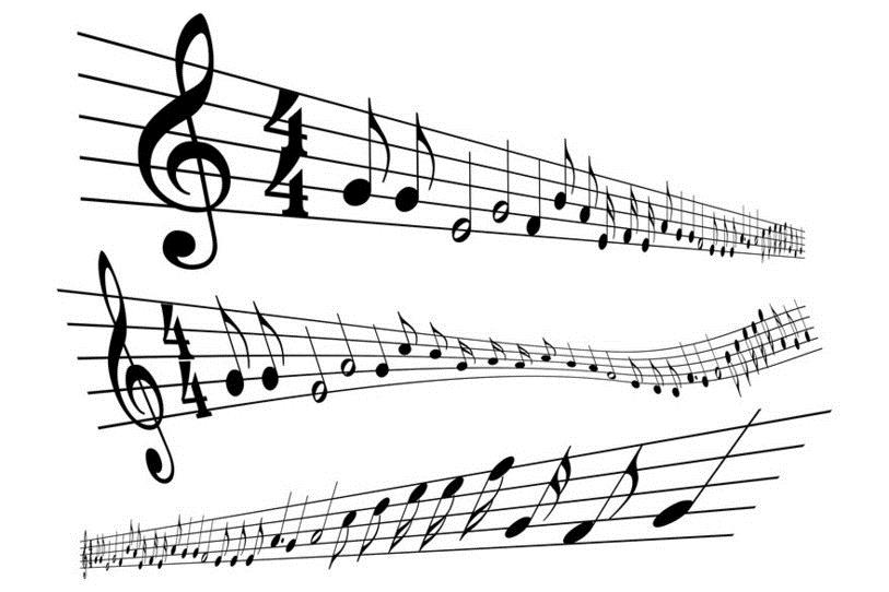 Musique, musical, notes, partition