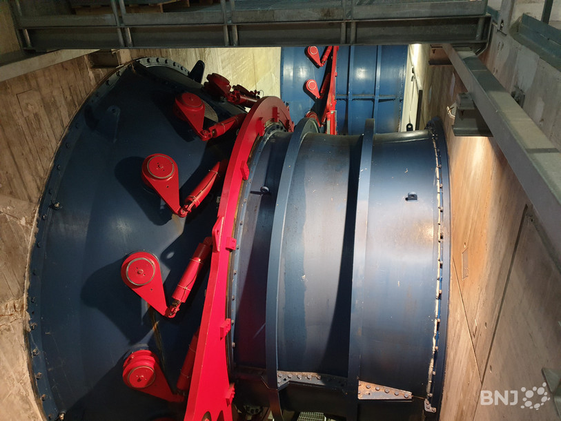 Les deux turbines de la centrale hydroélectrique de Brügg tournent à une puissance totale de 5,2 mégawatts.
