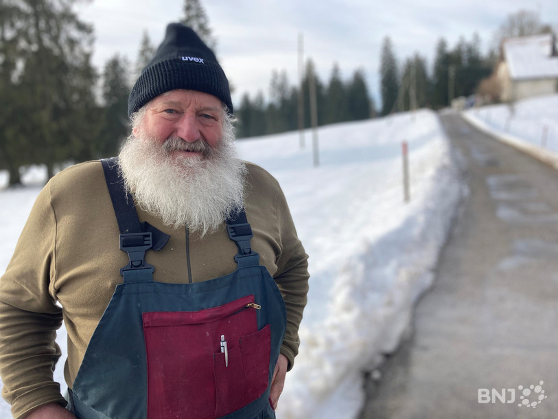 Ernest « Coco » Gigon est forcé de suivre les Jeux olympiques de Pékin depuis le Cerneux-Veusil.