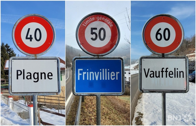 Les trois villages qui composent Sauge.