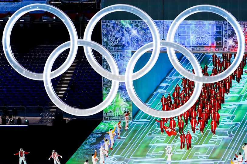 La cérémonie d'ouverture des Jeux olympiques d'hiver de Pékin s'est tenue dans le Nid d'Oiseau de la capitale chinoise (photo : KEYSTONE/Salvatore Di Nolfi).