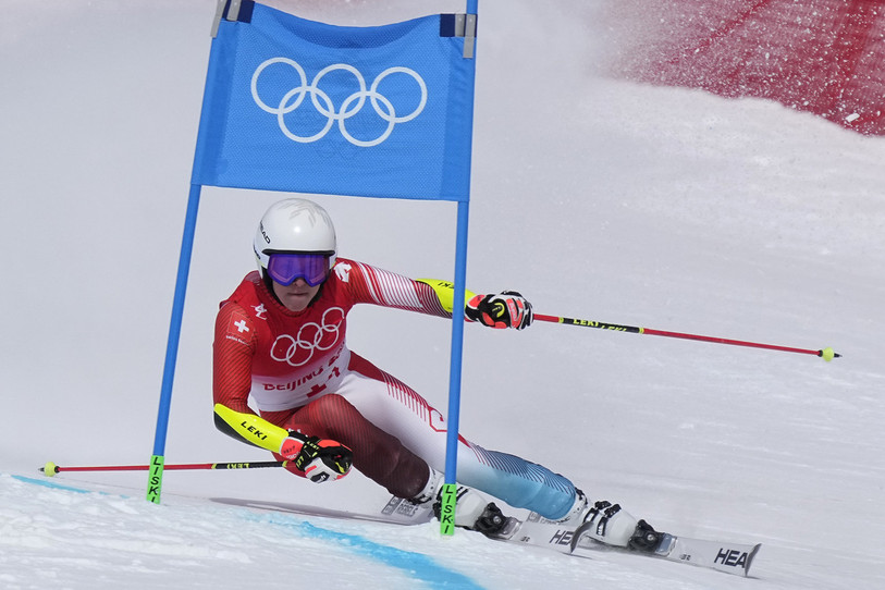 La Tessinoise se termine à la troisième place du Géant.(Photo : KEYSTONE / AP)