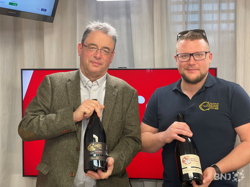 De gauche à droite : Thierry et Henry Aloys Grosjean étaient les invités de La Matinale ce lundi.