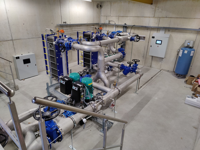 Les installations techniques du puits des Sauges permettent d'utiliser la chaleur de l'eau potable. (Photo : Municipalité de St-Imier).