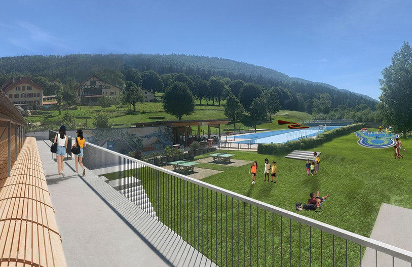 Les citoyens de St-Imier ont validé un crédit pour rénover leur piscine. (Image : commune de St-Imier).
