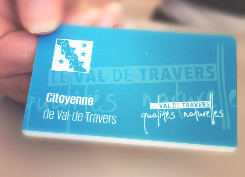 La carte de citoyenneté de Val-de-Travers est nominative. (Photo: Commune de Val-de-Travers)