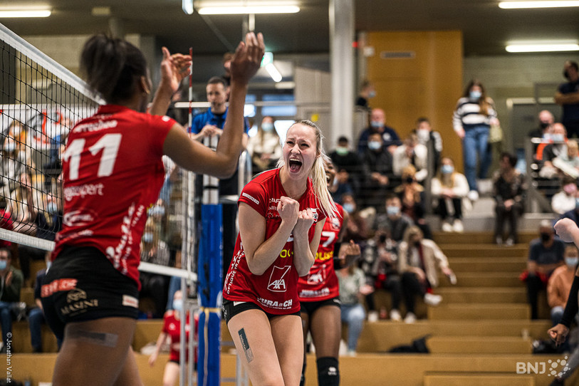 Le Volleyball Franches-Montagnes et Larissa Rothenbühler se montrent conquérants. (Photo : archives Jonathan Vallat)