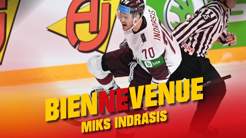 Miks Indrasis est attendu à Bienne à son retour des JO. (Photo : ehcb.ch)