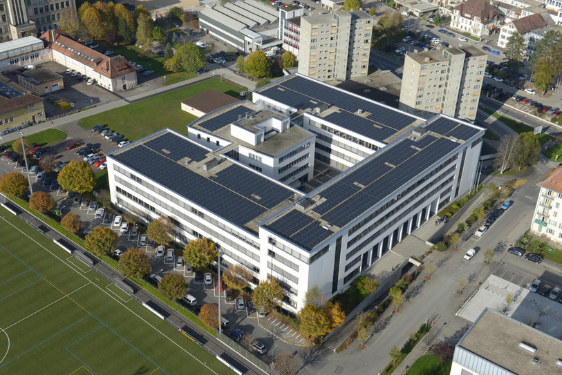 Une vue aérienne du bâtiment du CIFOM