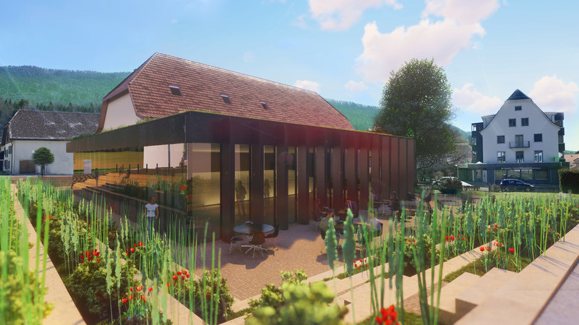 La rénovation de la Couronne à Sonceboz est l'un des projets phare de la fondation. (Image : Fondation pour le rayonnement du Jura bernois).