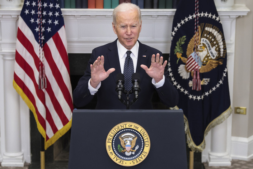 Le président américain, Joe Biden, s'est dit convaincu que la Russie allait envahir l'Ukraine. (Photo : EPA/Oliver Contreras).