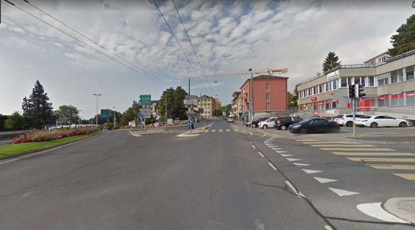 Un giratoire sera créé à la jonction de Neuchâtel-Monruz. (Photo d'archives: Google Maps)