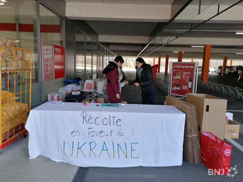 Une collecte de dons pour les réfugiés ukrainiens s'est tenue mercredi à Courrendlin.