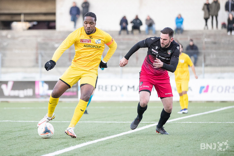 L'attaquant du FCC, Mylord Kasai a inscrit un doublé pour sceller la victoire des siens. (Photo : Archives)