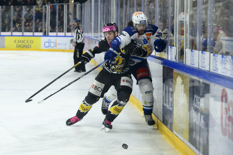 Jordane Hauert (ici face à Zurich) est encore à la recherche de son 1er but en National League (photo : KEYSTONE/Anthony Anex).