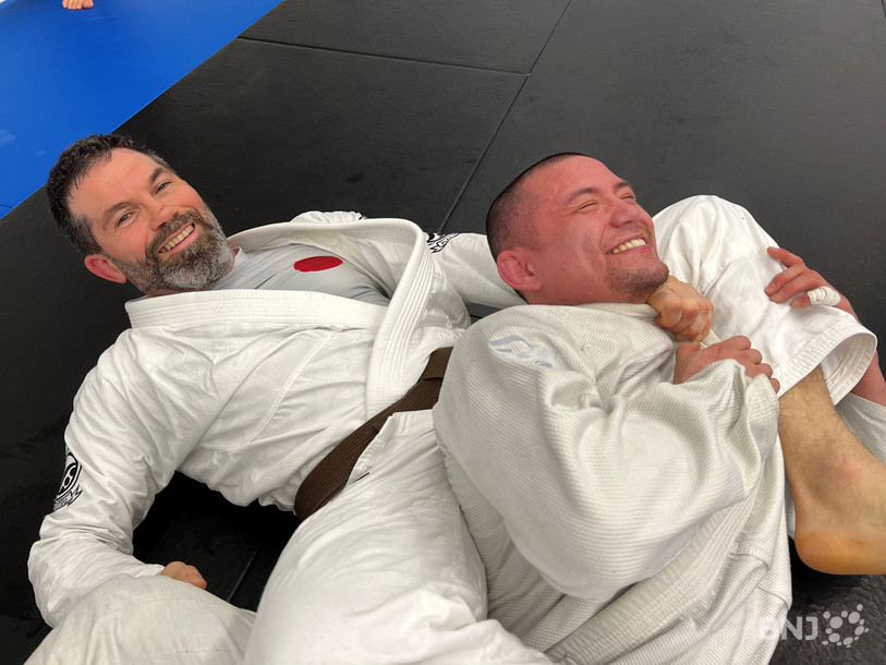 Gaël Hody, à gauche, ici aux prises avec l'ancien champion de Suisse élite de judo Valentin Rota.