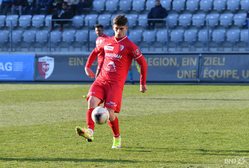 Le but d'Endrit Morina n'aura pas suffi au FC Bienne. (photo archives : Georges Henz).