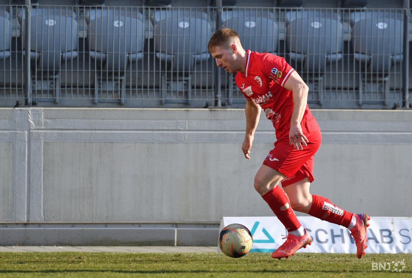 Nathan Garcia du FC Bienne a ouvert la marque samedi après un beau solo (photo : archives/Georges Henz).