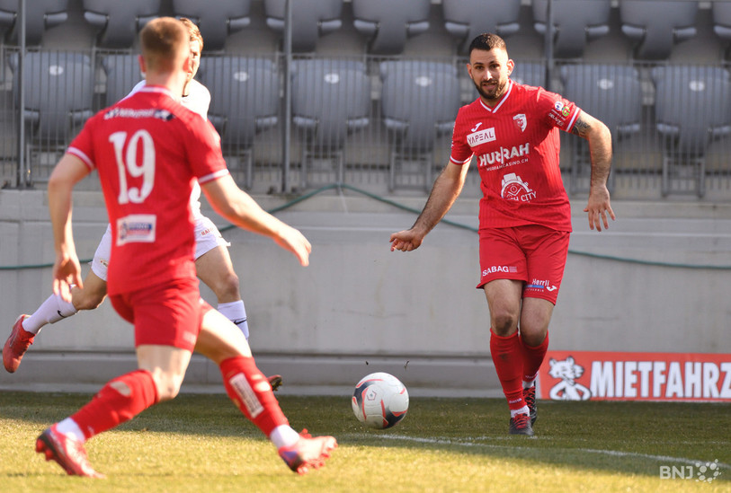 Loïc Chatton n'a pu que sauver l'honneur pour le FC Bienne. (Photo : archives Georges Henz)