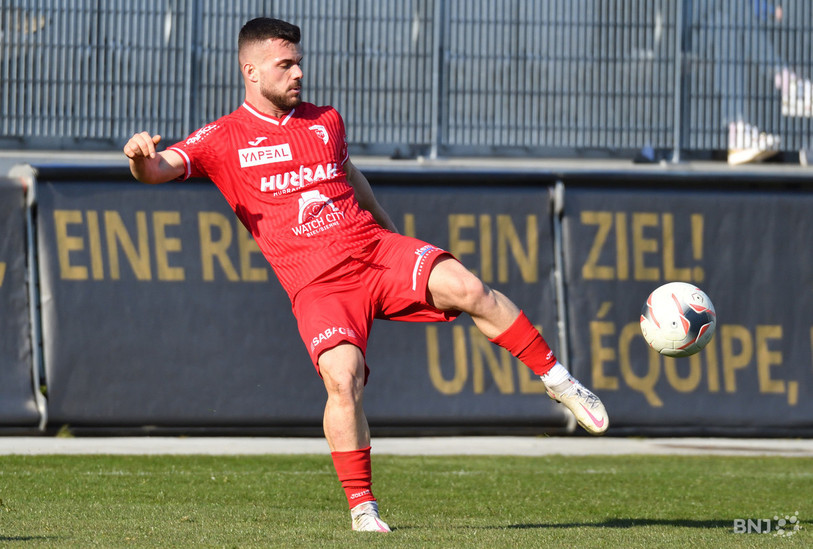 Londrit Hamidi a marqué pour le FC Bienne samedi. (Photo : archives Georges Henz)