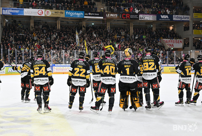 Le HC Ajoie retrouvera son public en match de préparation le 9 août (photo : archives, Georges Henz).