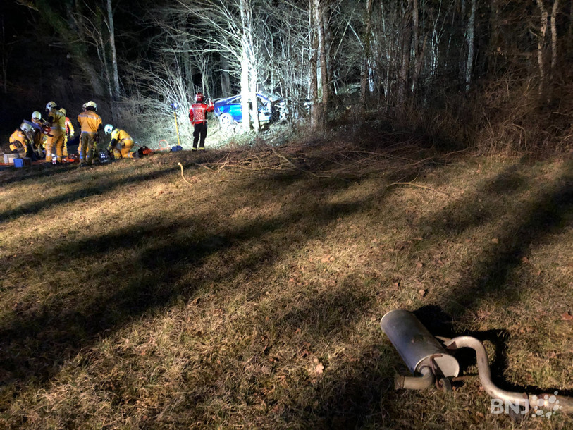 La voiture a effectué un tonneau avant de s'immobiliser.
