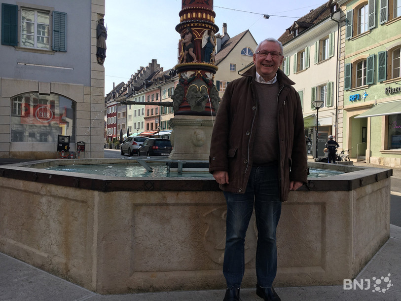 Le Frère Jean-Daniel en visite dans le Jura.