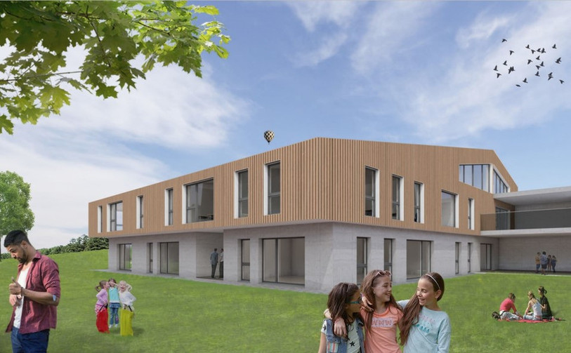 Le bâtiment serait construit à l'Est du Champ de Foire. (Image : Arc Architecture - Heimann Architecture).