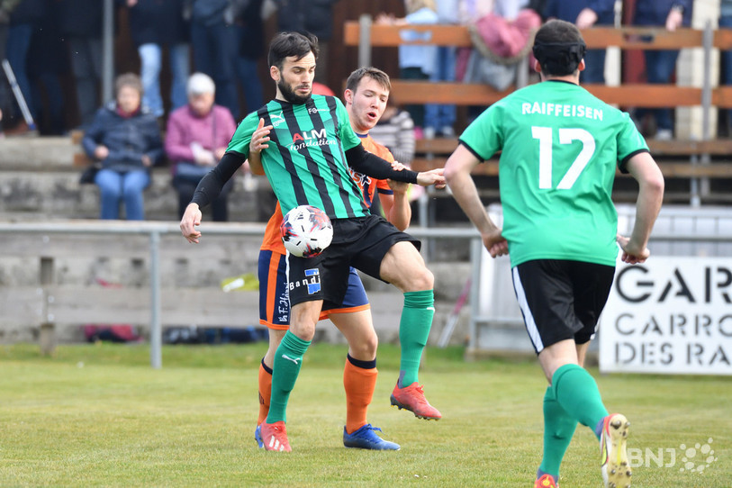 Grégoire Keller et le FC Courtételle se sont offerts leur premier succès de l'année en championnat (photo : archives/Georges Henz).