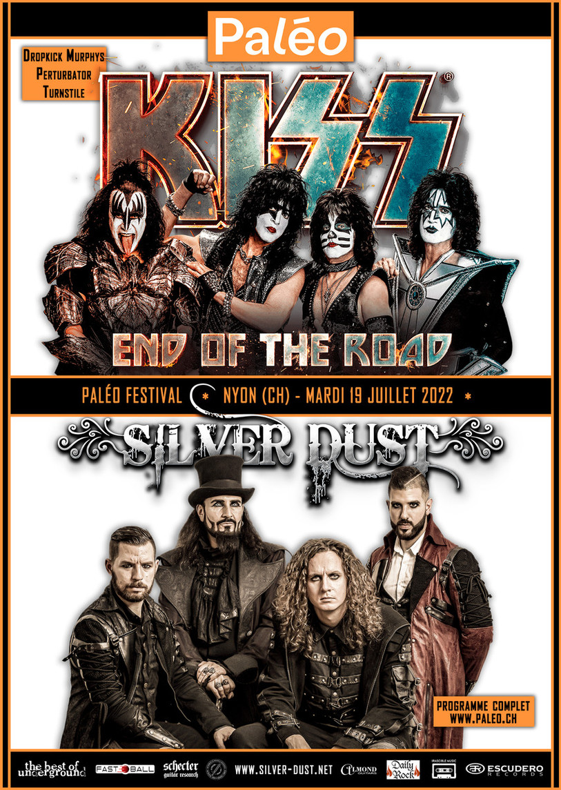 KISS et Silver Dust se produiront le 19 juillet au Paléo.