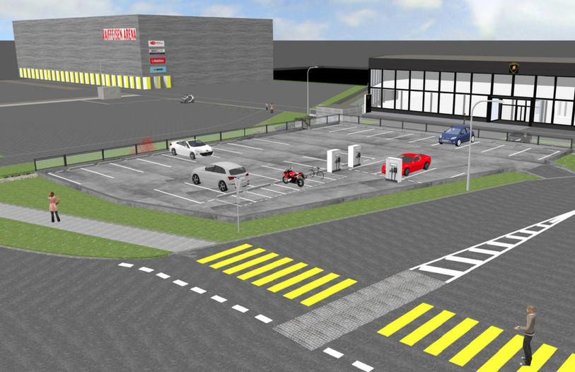Autre vue 3D du projet réalisée par la société Lambo Parcs SA.