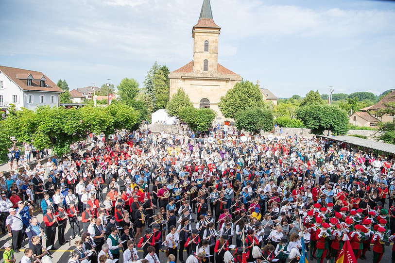 L' Opéra décentralisé ici lors de la Fête cantonale des musiques en 2018 a été récompensé. (Photo : BCN). 