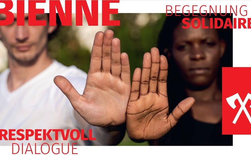 La Ville de Bienne organise une semaine d'action contre le racisme du 19 au 26 mars. (Photo: flyer Ville de Bienne)
