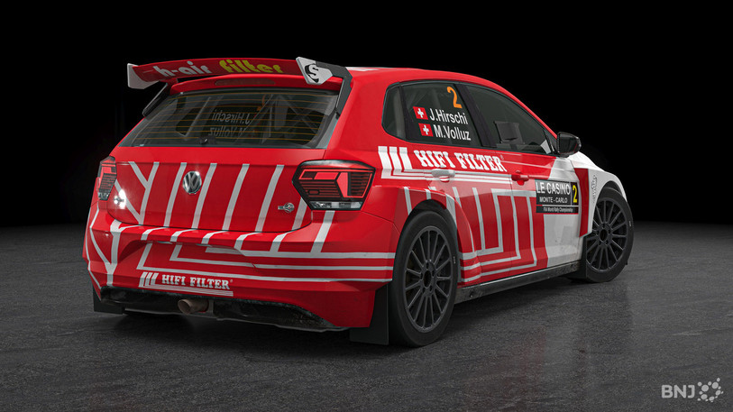 La WV Polo GTI R5 de Jonathan Hirschi.