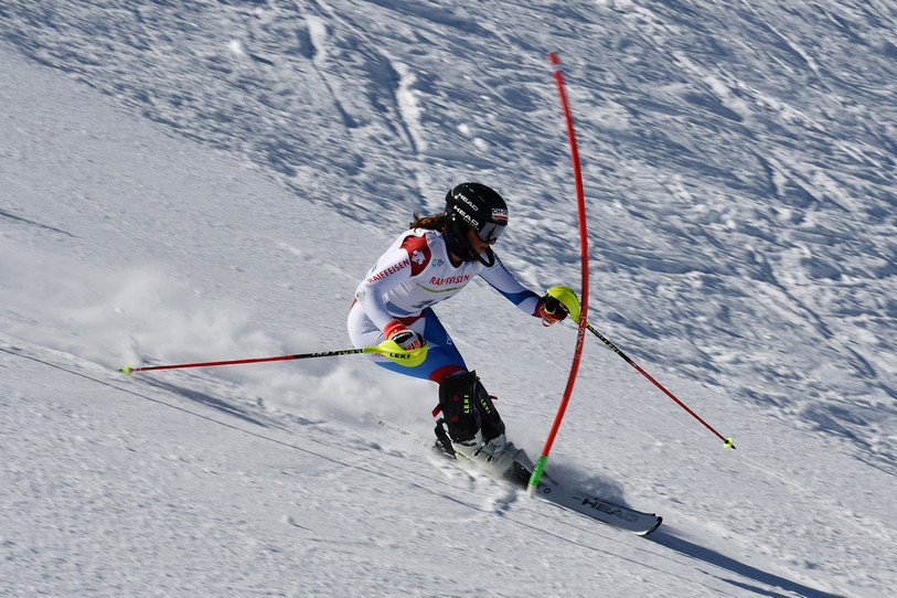 Justine Herzog était proche du podium après la 1re manche. (Photo Matthias Vauthier)