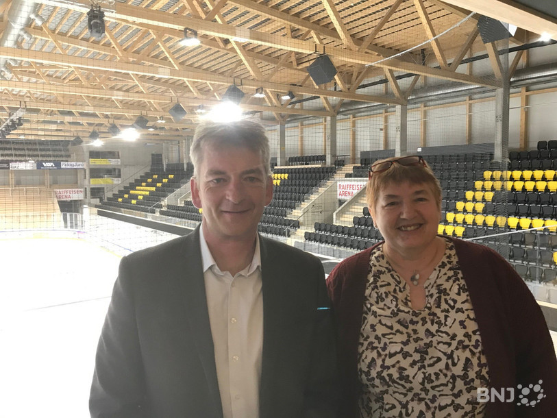 Stéphane Babey, président du SidP, et Brigitte Kübler, présidente du comité d'organisation de l'inauguration, sont impatients d'arriver au jour-J.
