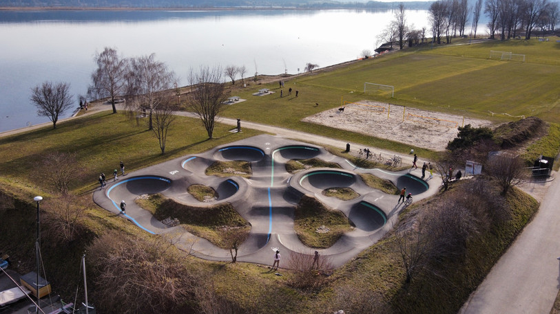 Le pump track de La Neuveville (photo : association Pumptrack 2520).