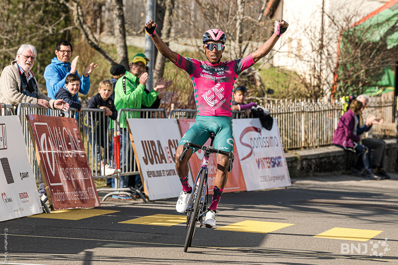 La victoire est revenue à Berhe Welay Hagos dimanche aux Genevez. (Photo : Jonathan Vallat).