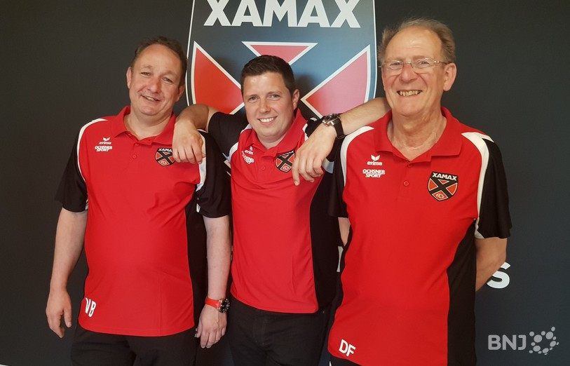 Denis Frutig (à droite) a accompagné Xamax aux quatre coins de la Suisse ces dernières années. (Photo d'archives)