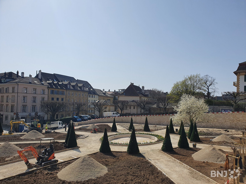 Encore méconnaissable, le jardin DuPeyrou va peu à peu retrouver de sa superbe.