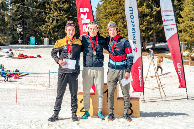 Maxime Béguin (à gauche) a décroché une médaille d'argent ce week-end. (Photo: Manuel Lustig)