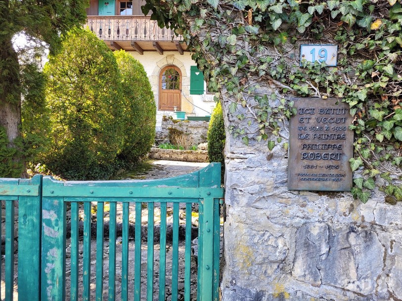 La maison où a résidé Philippe Robert à Evilard.