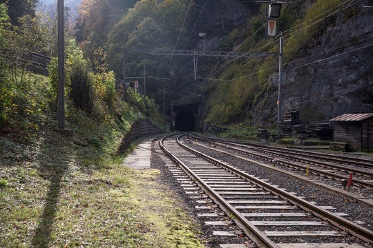L'entrée du tunnel du Weissenstein. Photo : BLS