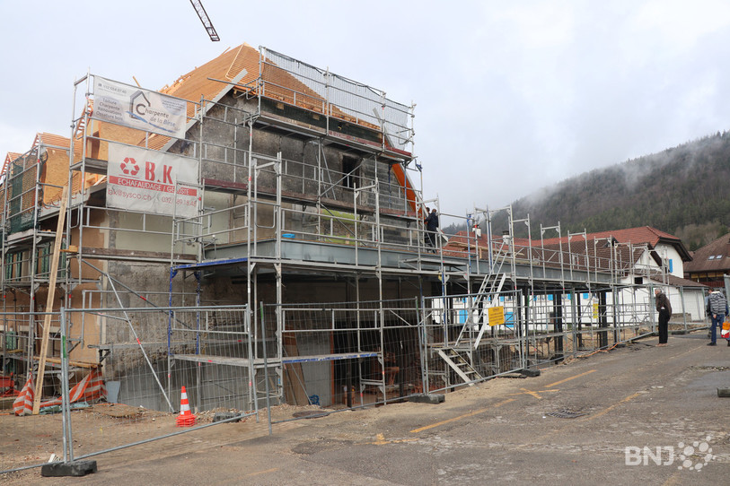 Le chantier de la Couronne avance à Sonceboz. Les communes de la région ont accordé près de 500'000 francs sous la forme de subventions uniques.